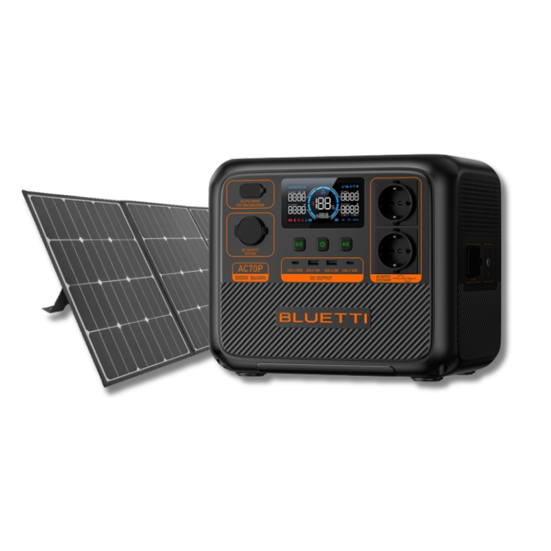 Powerbank 230v 1000watt + zonnepaneel (€75 p.w.)